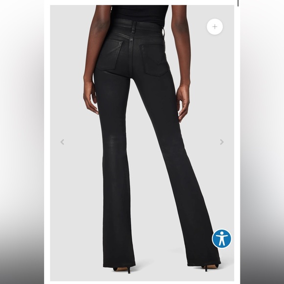 Hudson jeans Barbara High-Rise Bootcut Jean- noir coated - Picture 1 of 3